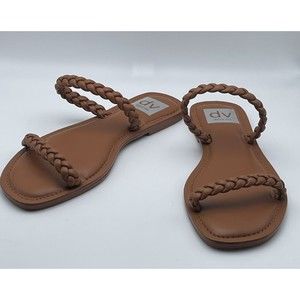 DV Dolce Vita Sandals Brown Braided Size 6.5 (US) Open Toe Slingback